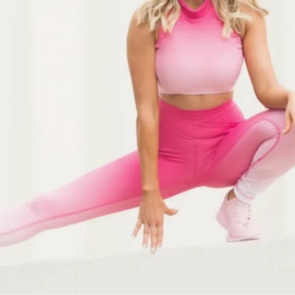 Vita LA x Anna Victoria pink ombre leggings - like new